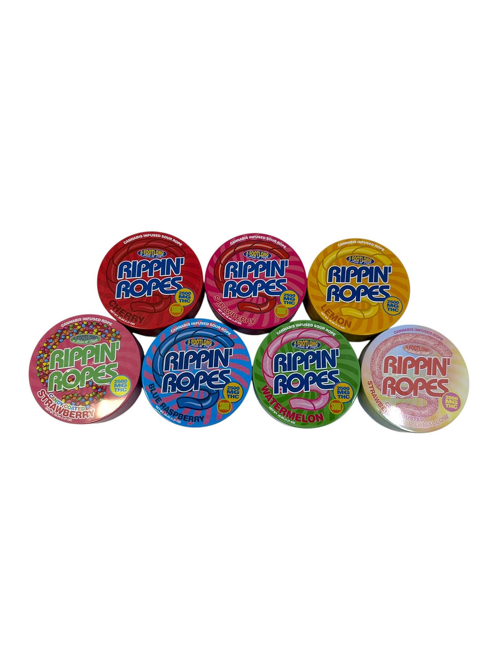 Thumbnail: Rippin' Ropes 2500 mg Infused Gummies - Optional Cannabis Gift(Giraffe Sticker)