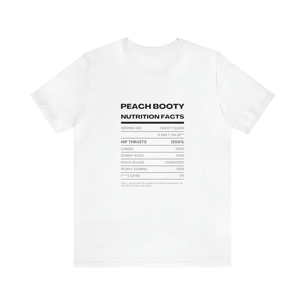 Thumbnail: Nutrition Facts 100% Cotton Jersey Short Sleeve Gym T-shirt