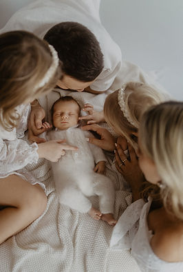Familienfoto mit Baby