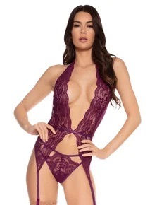 Plunging Garter Slip w/ Panty