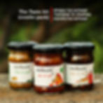 Chatakchara Taste Kit combo pack featuring three glass jars of Indian pickles and chutney: Date, Tomato, Bitter Gourd  Pickle