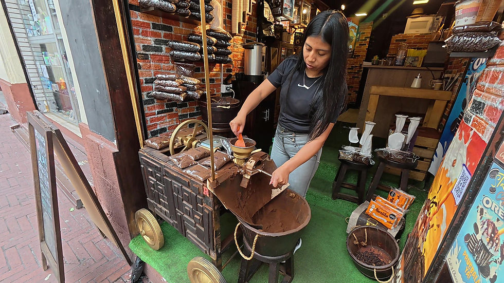 Coffee kiosk, Quito, Ecuador