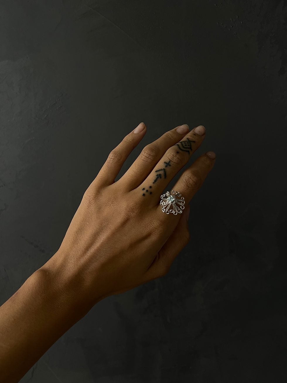 Thumbnail: Sky topaz sphere ring