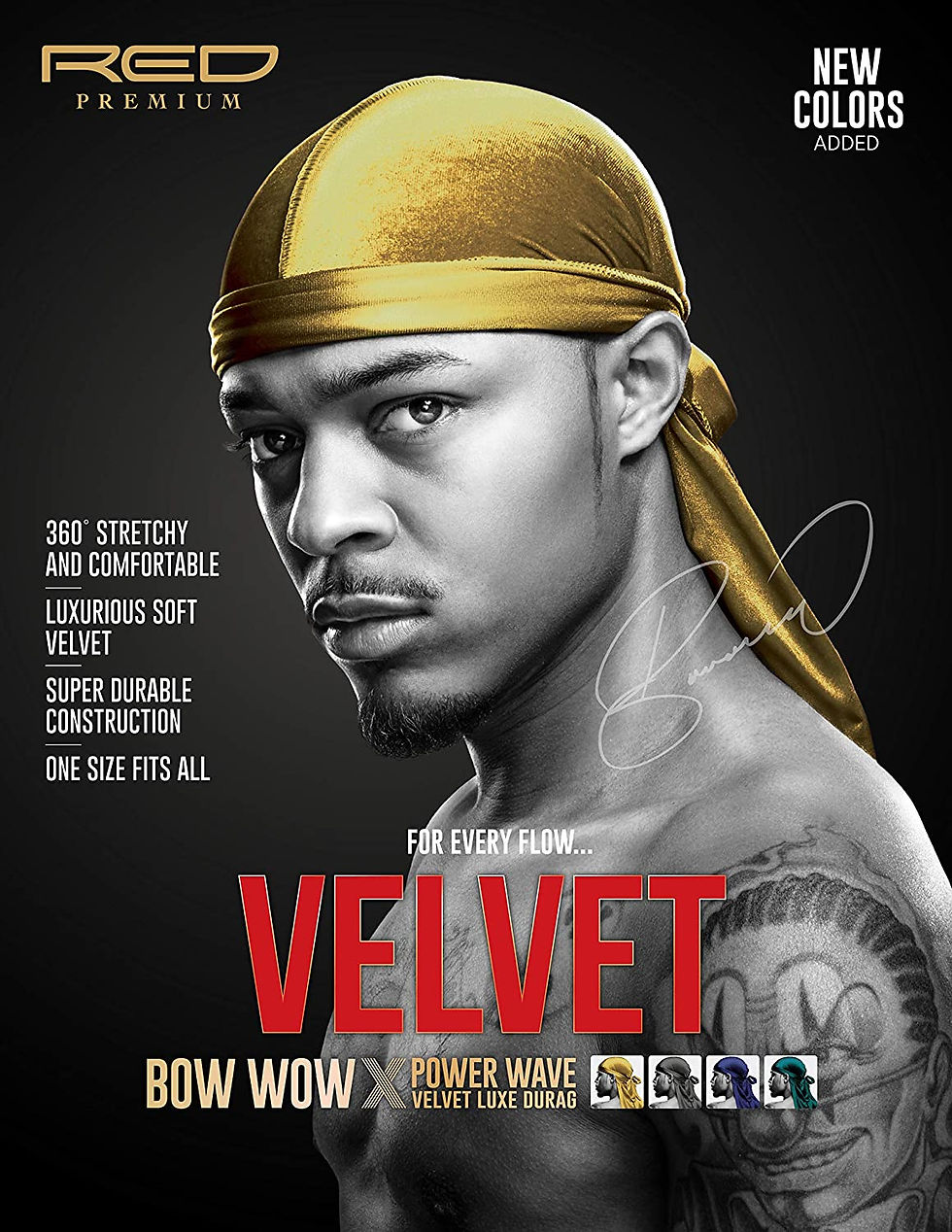 Thumbnail: Red By Kiss Power Wave Velvet Luxe Durag ~ Teal Green