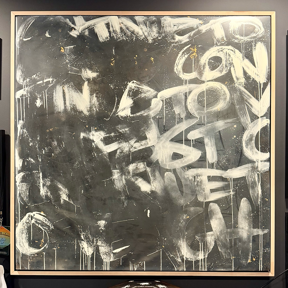 Continue, 48"x48" Layered Mixed Media on Wood (NFS)