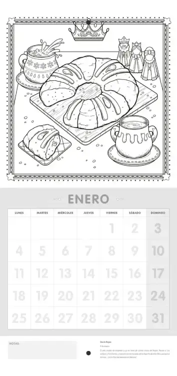 Miniatura: CALENDARIO #COLOREANDING 2027 GASTRONOMÍA