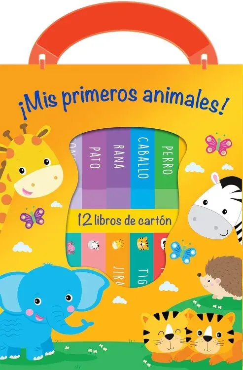¡MIS PRIMEROS ANIMALES! 12 libros de cartón
