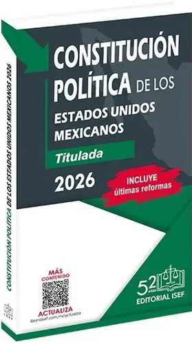CONSTITUCIÓN POLÍTICA DE LOS ESTADOS UNIDOS MEXICANOS 2026 PROFESIONAL ...