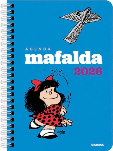 Agenda Mafalda 2026 Anillada Columna Azul Libreria Dante Https