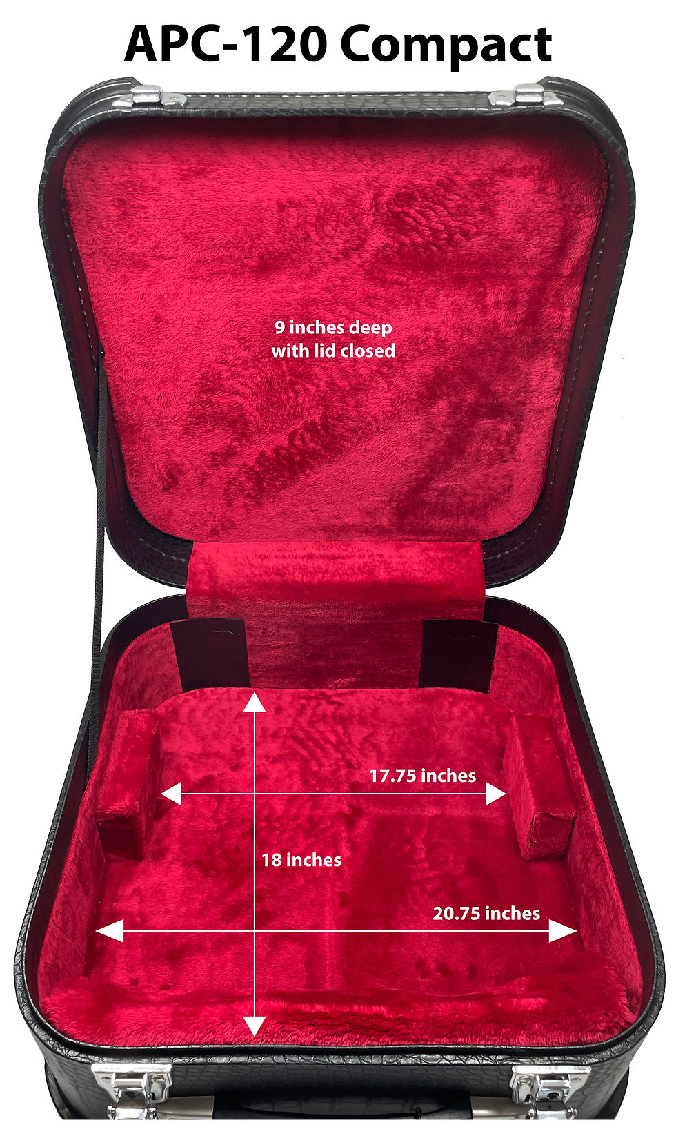 Thumbnail: Alacran Pro APC Deluxe Plywood Core Hard-shell Accordion Case