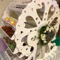 Our sweet wheel is the perfect alternative to the tradional candy and sweet cart hire. Perfect for any event from Weddings and Engagements to Christenings and Communions. Covering all around the North West, Cheshire and Lancashire areas.