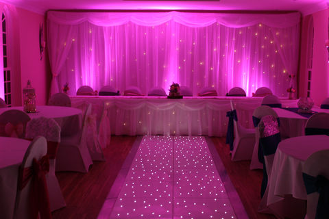 Our beautiful led starlit aisle runners are perfect for weddings, cat walks and more! Covering all around the North West, Cheshire and Lancashire areas.