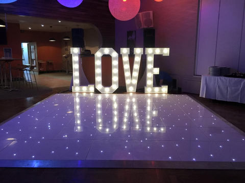 LED Starlit Twinkle Dancefloor for hire. Perfect for Weddings, Birthdays and Awards Ceremonys. Covering all areas around the North West, Cheshire and Lancashire.