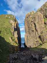 A rock formation on the Wild Coast, caused by Continental Drift and the area's nearness to the Continental Shelf.
