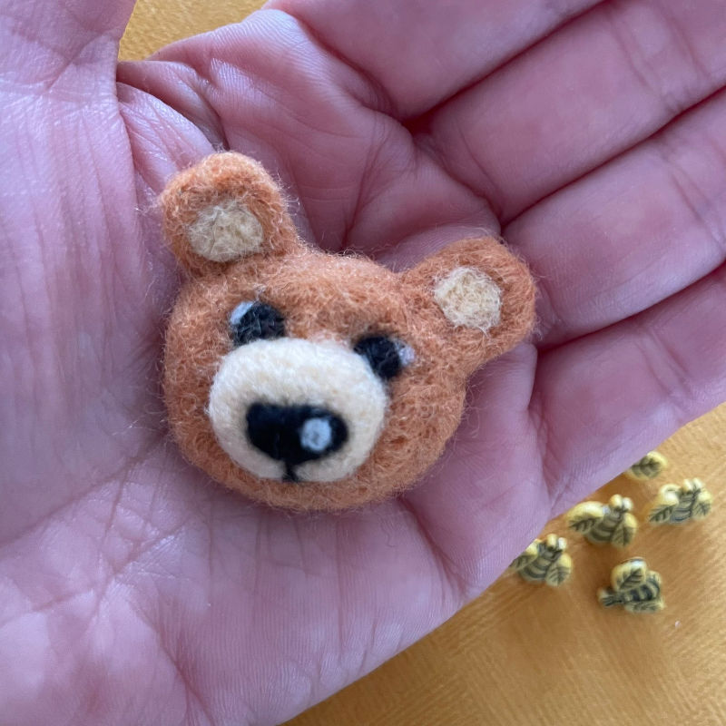 Miniature : Broche tête d'ours