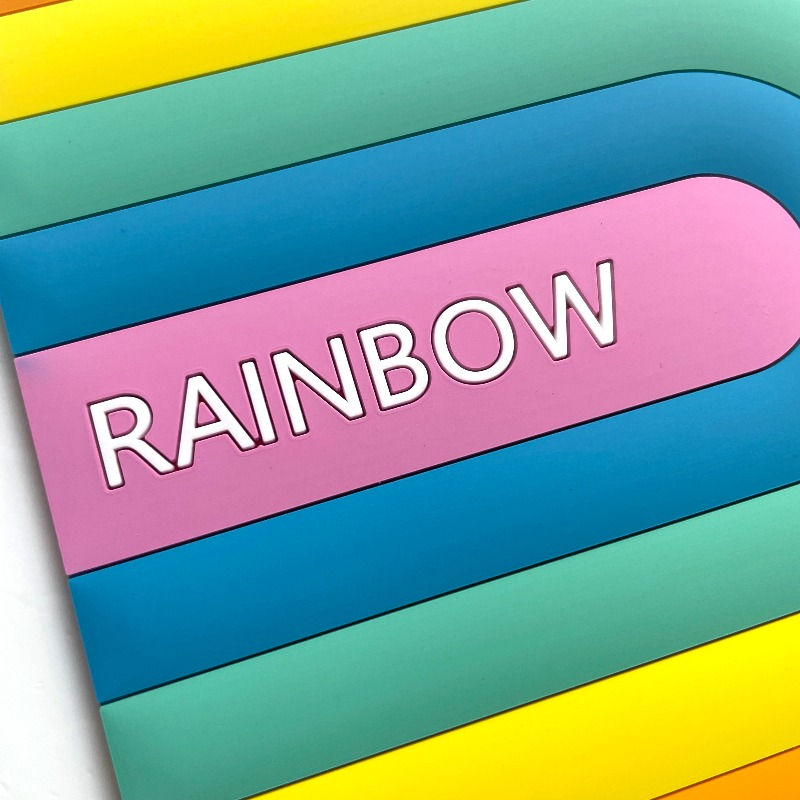 Miniature : Dessous de plat arc en ciel