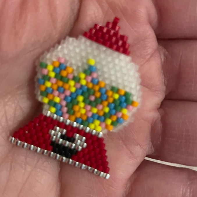 Miniature : Broche Machine à chewing-gum perles Miyuki