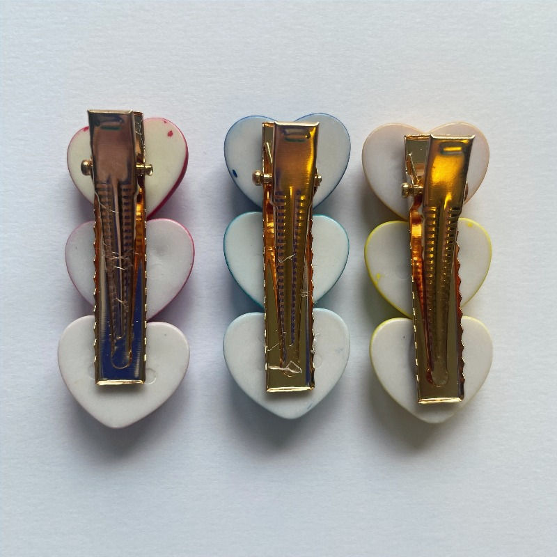 Miniature : Barrette Tri-coeurs