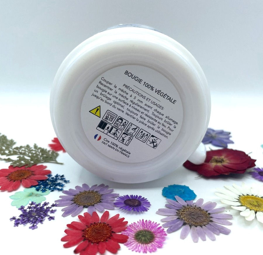 Miniature : Bougie Tasse Flore Fleur de coton