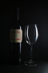 Wine Bottle and Glass