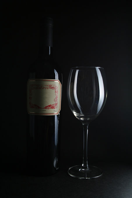 Wine Bottle and Glass