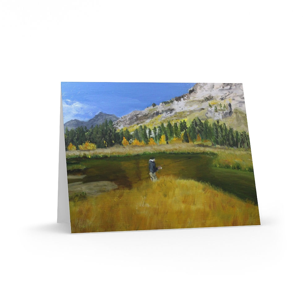 Fishing in the Stream - Greeting cards (8, 16, and 24 pcs)