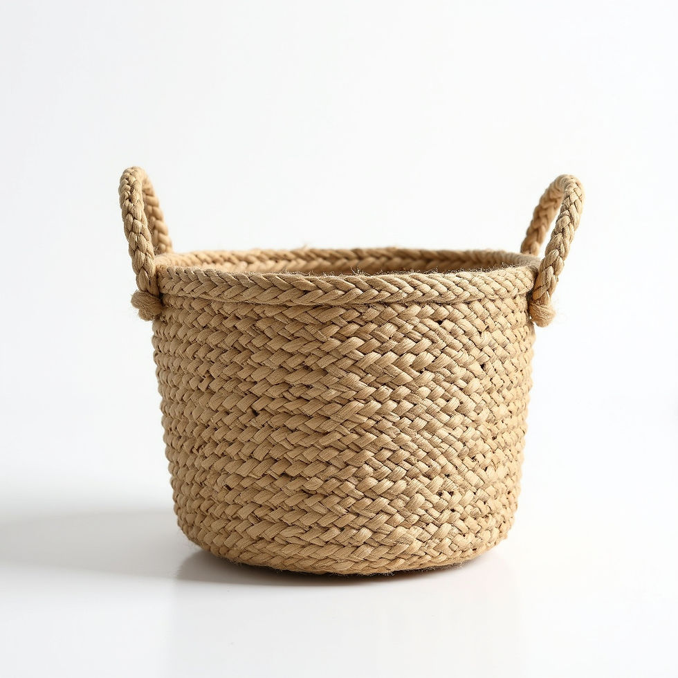 Woven Hemp Basket