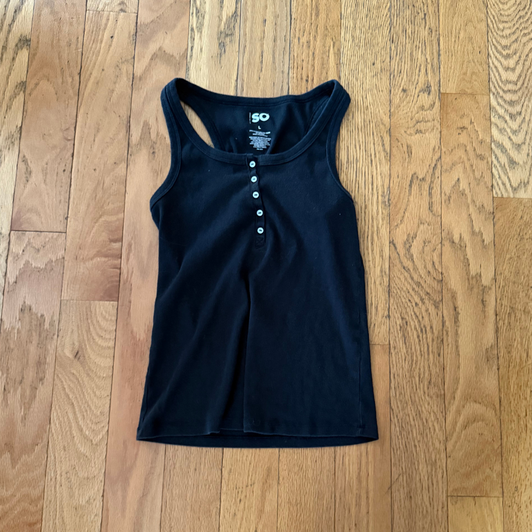 L SO Black Tank