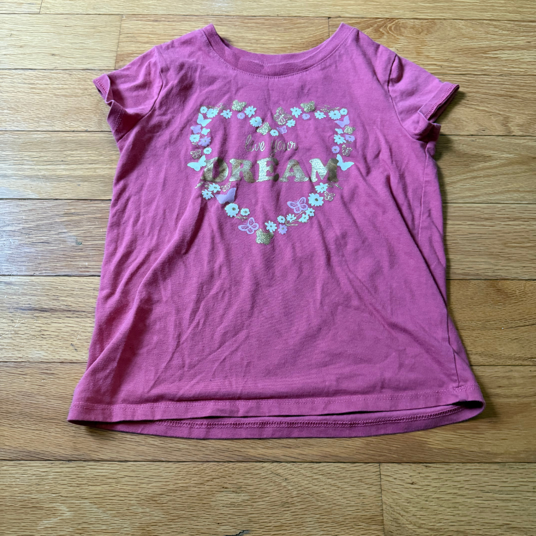7/8 Pink Heart T-Shirt