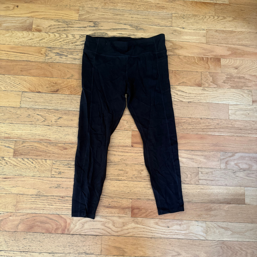 XL (16-18) Athletic Black Leggings