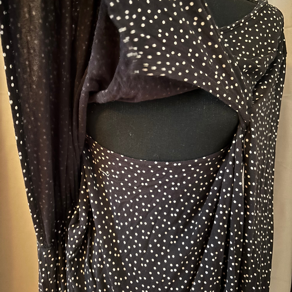 Thumbnail: L A.Glow Black and White Polka Dot Maternity Top