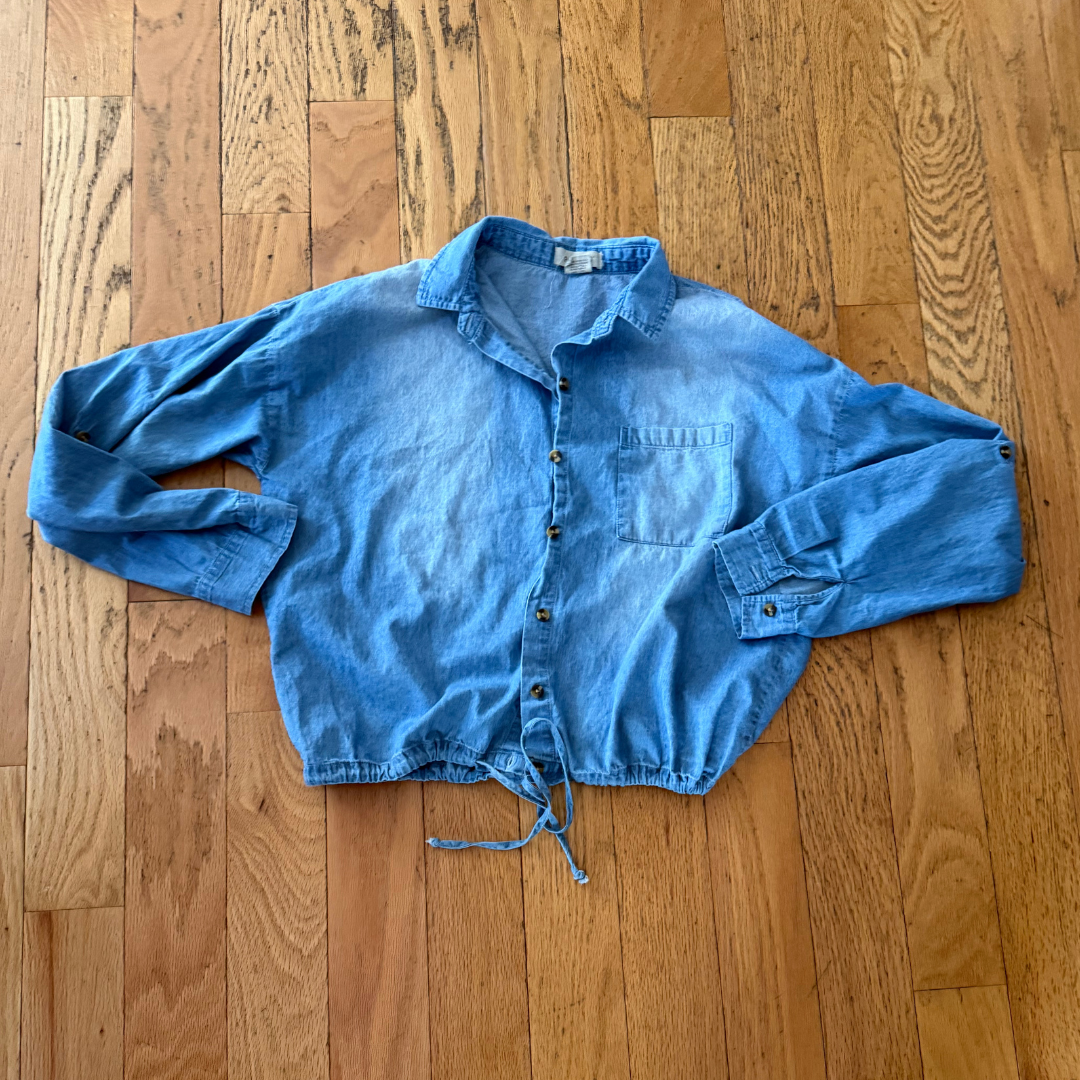 M Jean Button Down Top