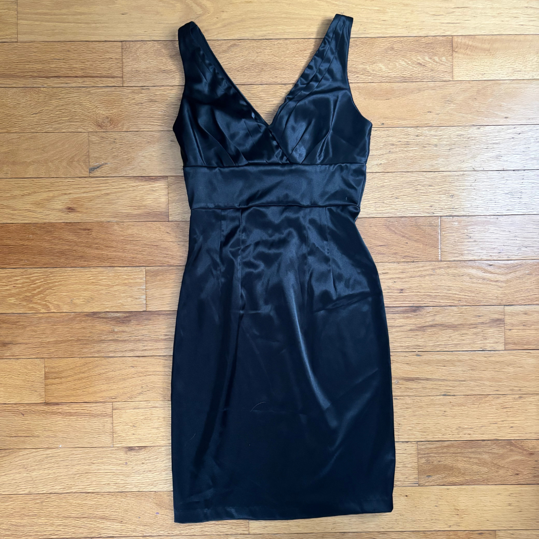 3 Black Silky Dress