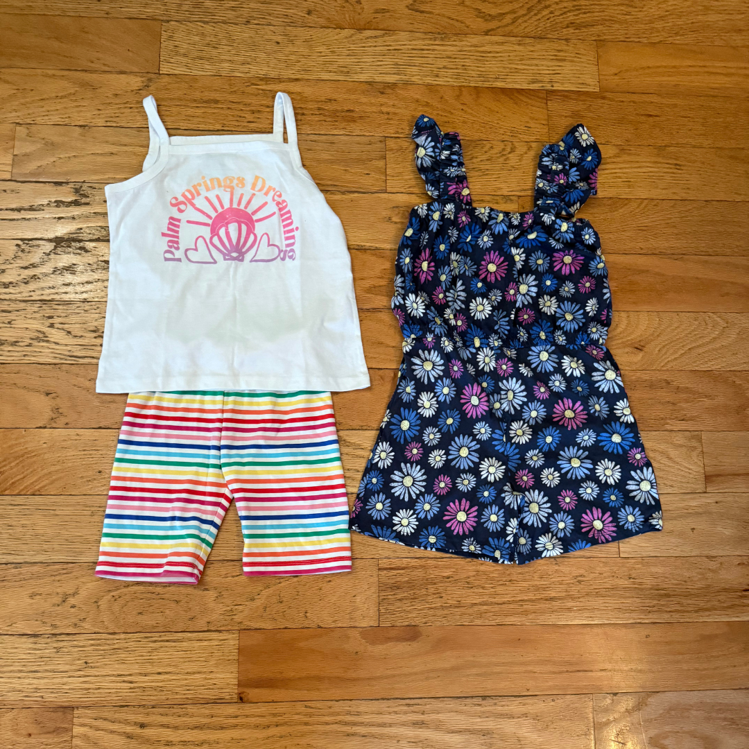 6 Girls Romper and Outfit