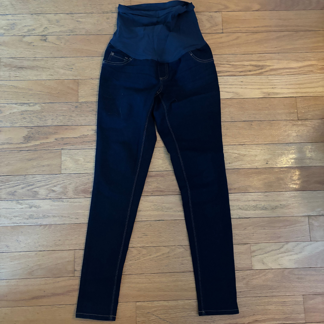 S Indigo Blue Dark Wash Maternity Jeans