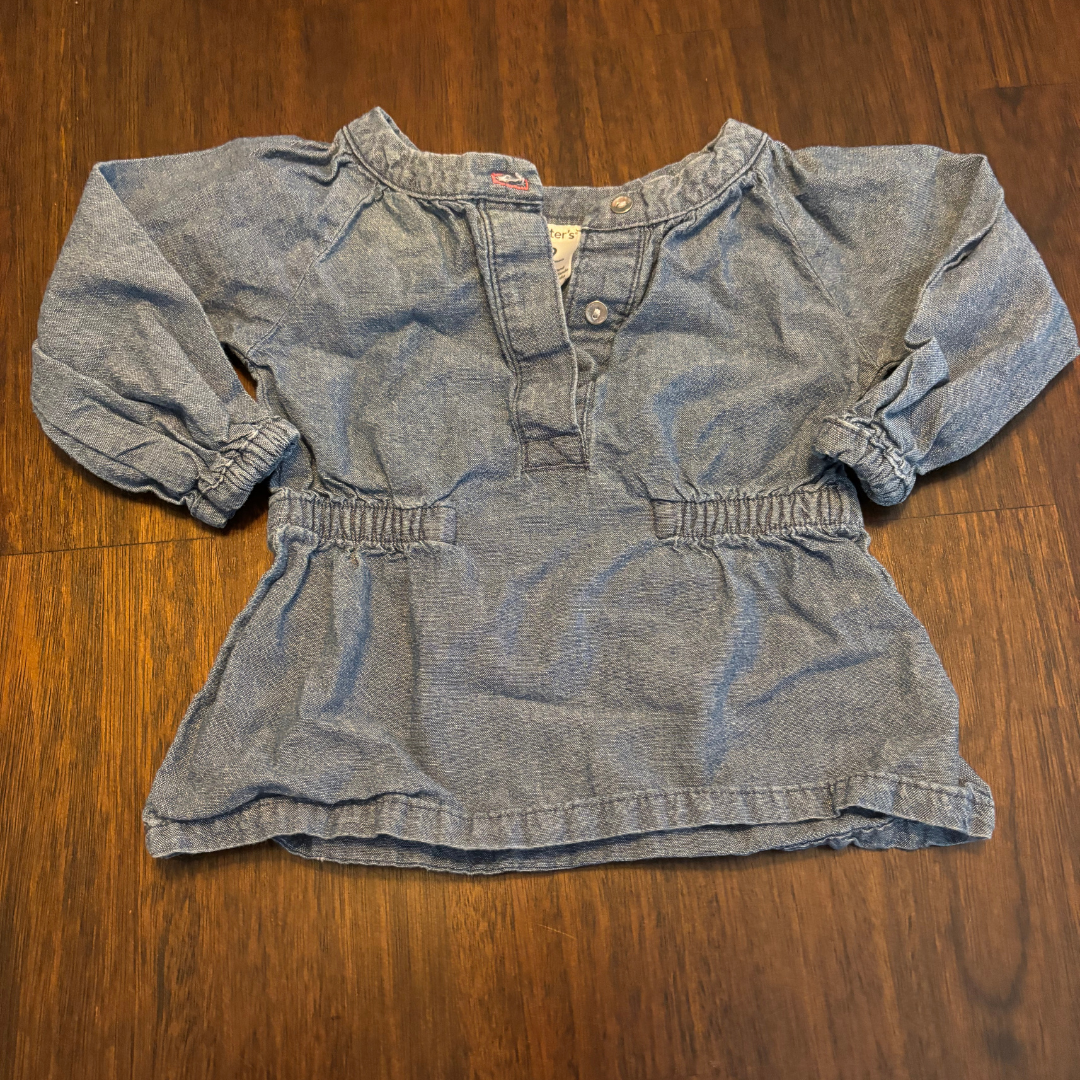 9M Carter's Jean Long Sleeve Top