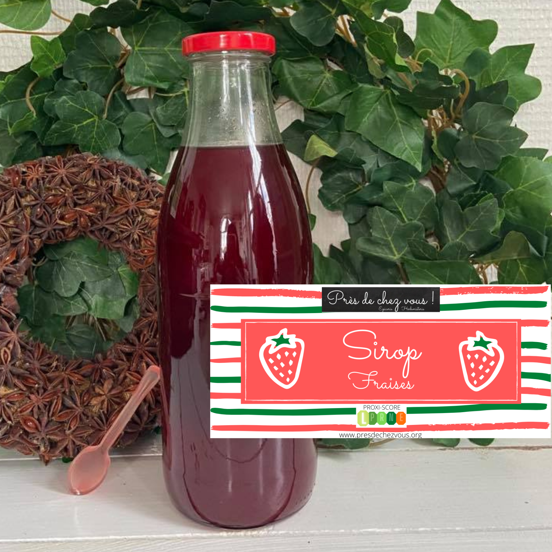 Sirop naturel Fraise