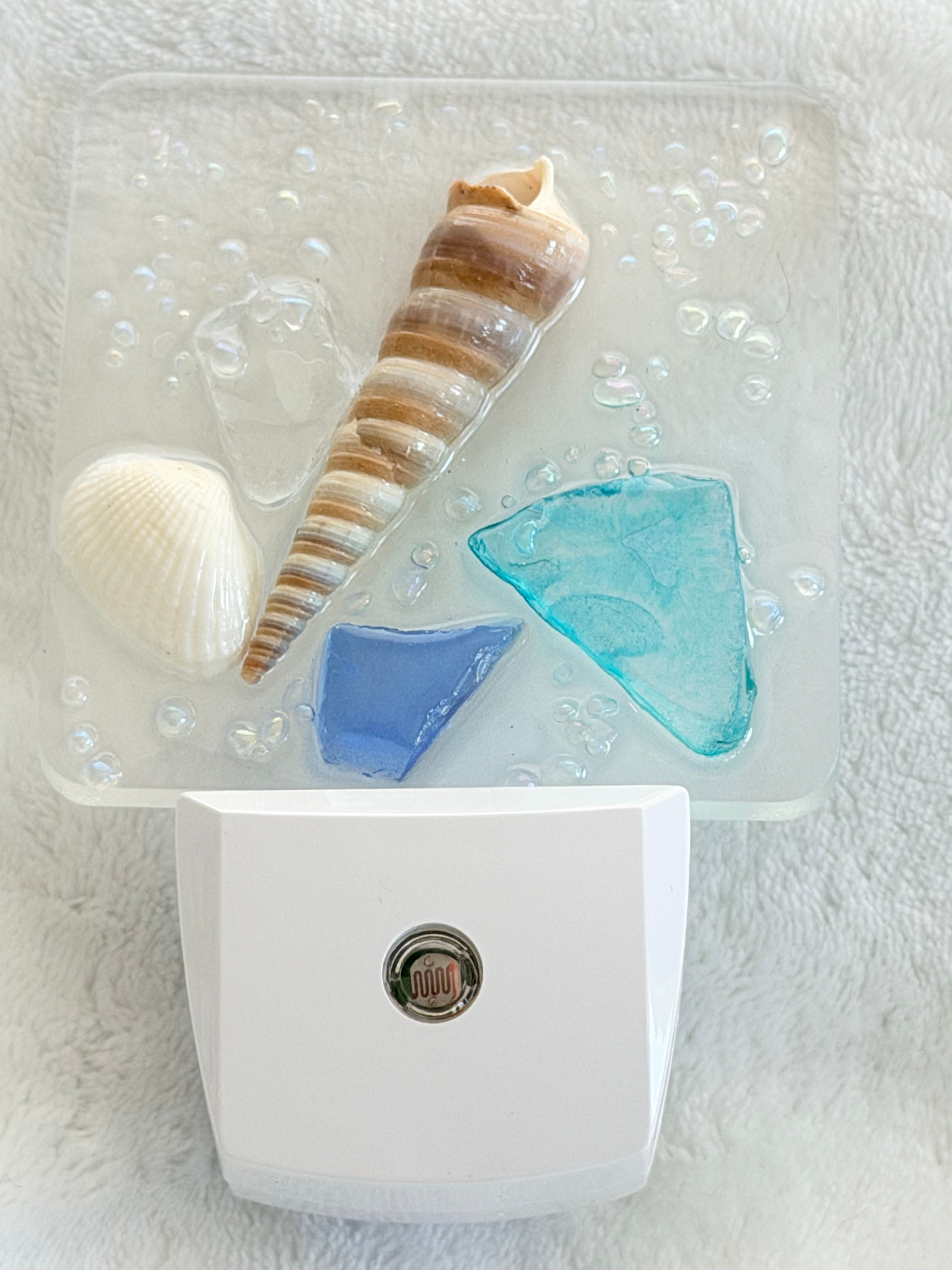 Shell and Seaglass Night Light