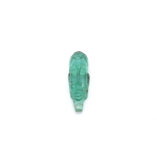 Thumbnail: African mask: Carved Emerald