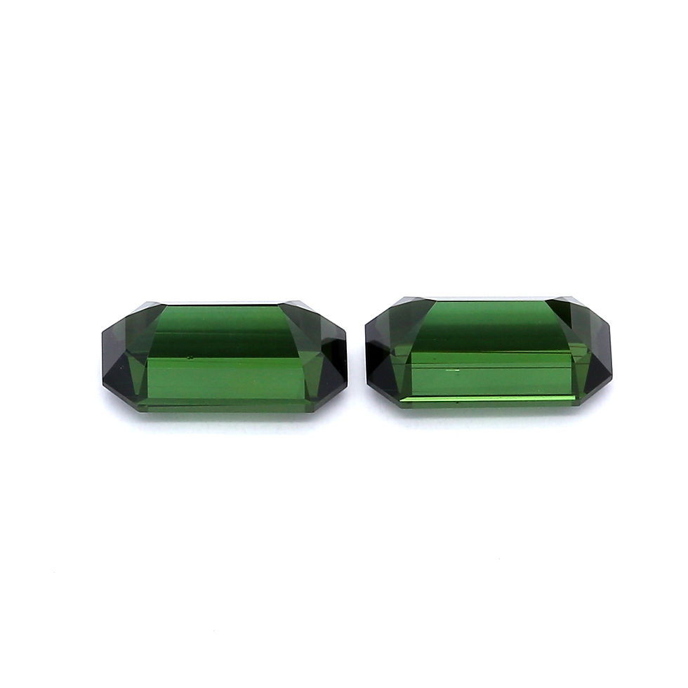 Thumbnail: Pair: Green Tourmaline