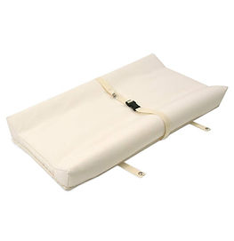 Naturpedic Organic Cotton 2-Sided Changing Pad featuring certified organic materials, waterproof surface, contoured support, non-toxic construction + premium nursery diaper-changing essential.