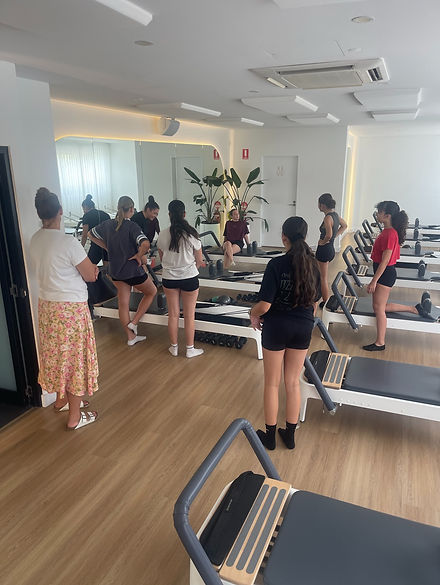 TeenFormer Reformer Pilates class for teens, The Pilates Project Concord