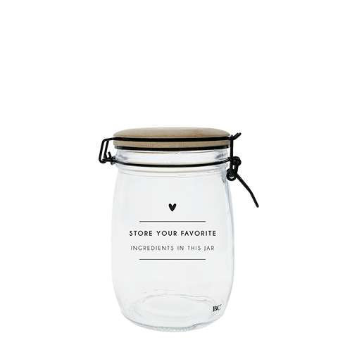 Storage jar &quot;STORE YOUR FAVORITE&quot;