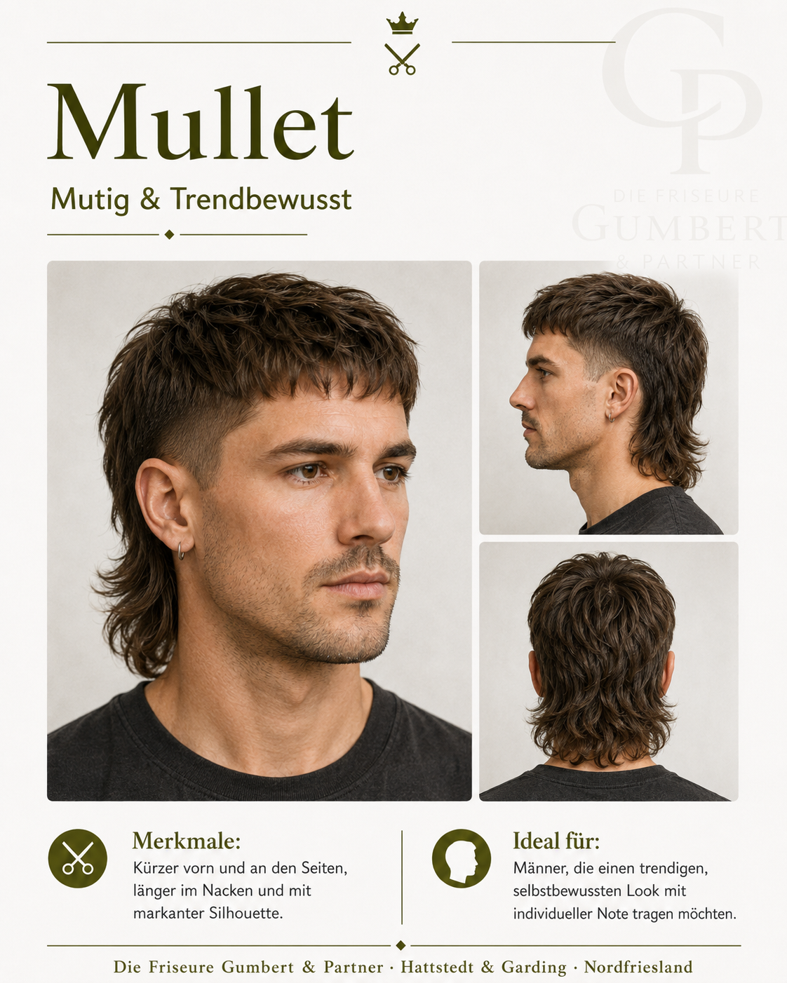 Herrenfrisur Mullet – mutig und trendbewusst