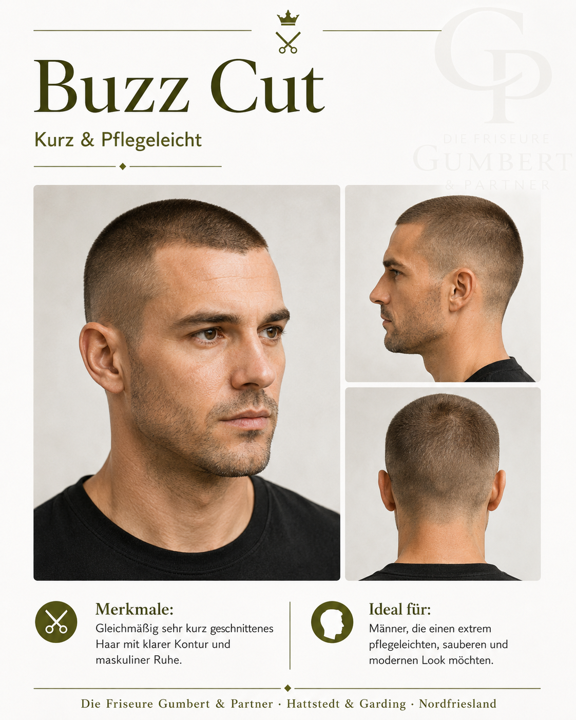 Herrenfrisur Buzz Cut – kurz und pflegeleicht