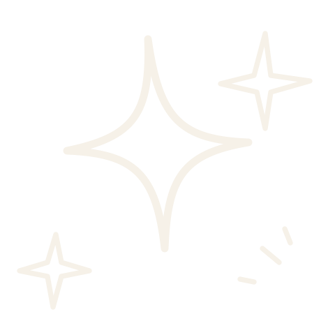 Cream sparkle doodle