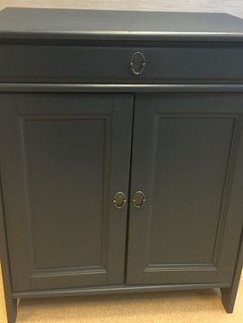 Pine Cabinet Midnight Blue Mineral Paint