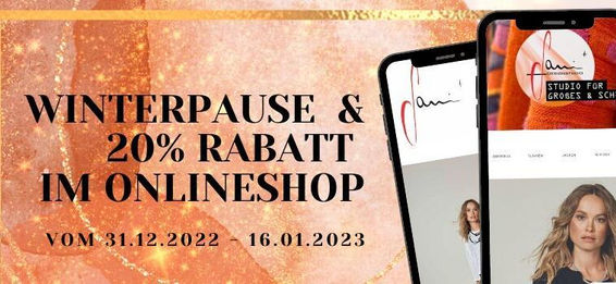 ACHTUNG : WINTERPAUSE BIS 16.01.2023