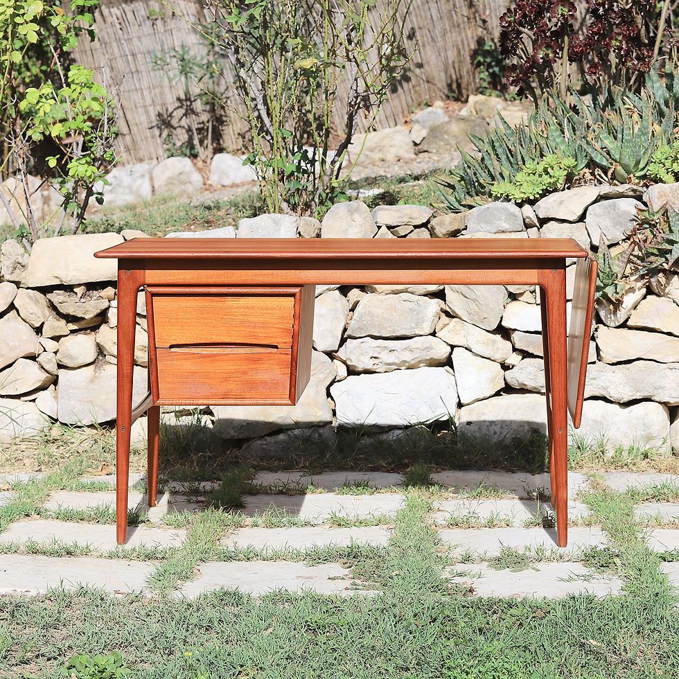 Miniature : Bureau en teck par Aksel Boll Jensen pour Elsteds Møbelfabrik 1960