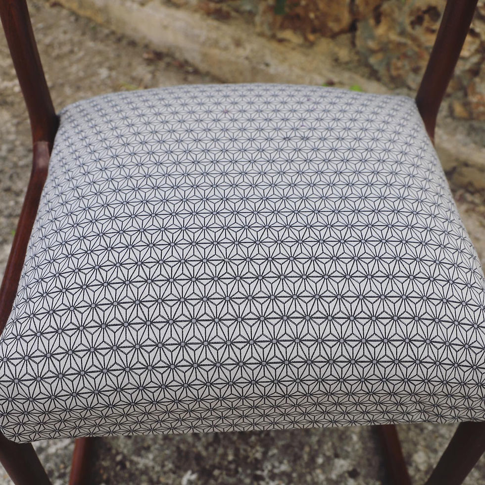 Miniature : Série de 4 chaises Baumann « Bemole » 1960